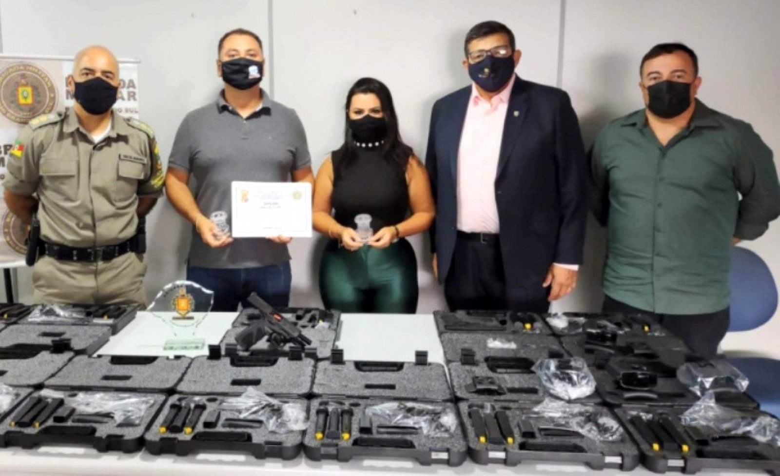 BM de Sapucaia do Sul recebeu novas pistolas