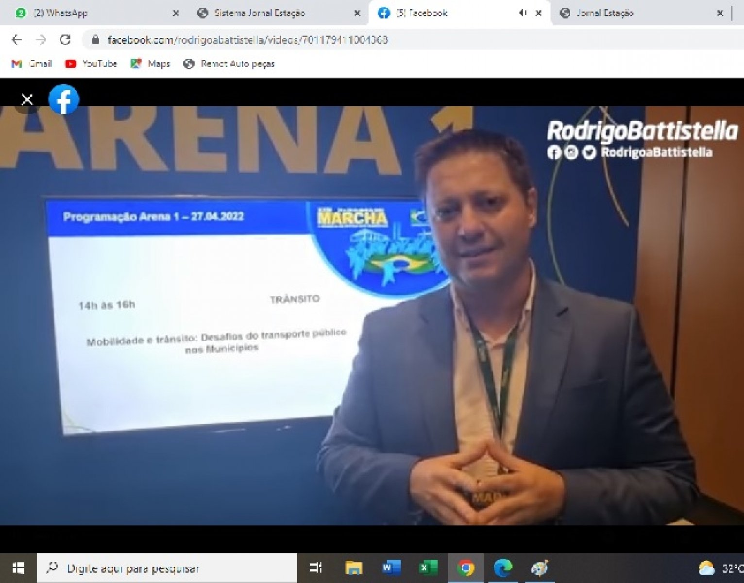 Rodrigo Battistella participa da Marcha dos Prefeitos em Brasília