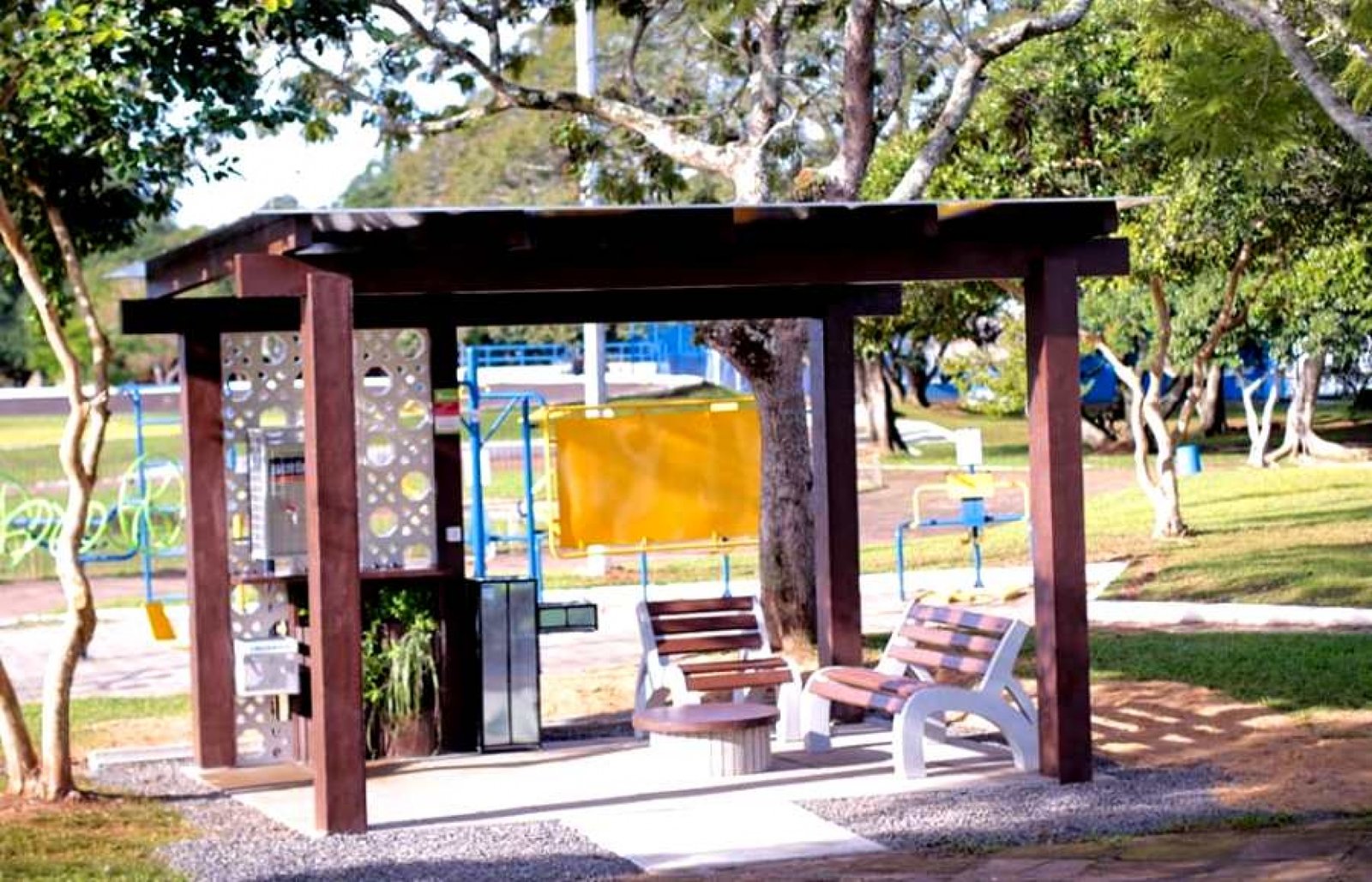 Prefeitura de Triunfo instalou um chimarródromo no Parcão