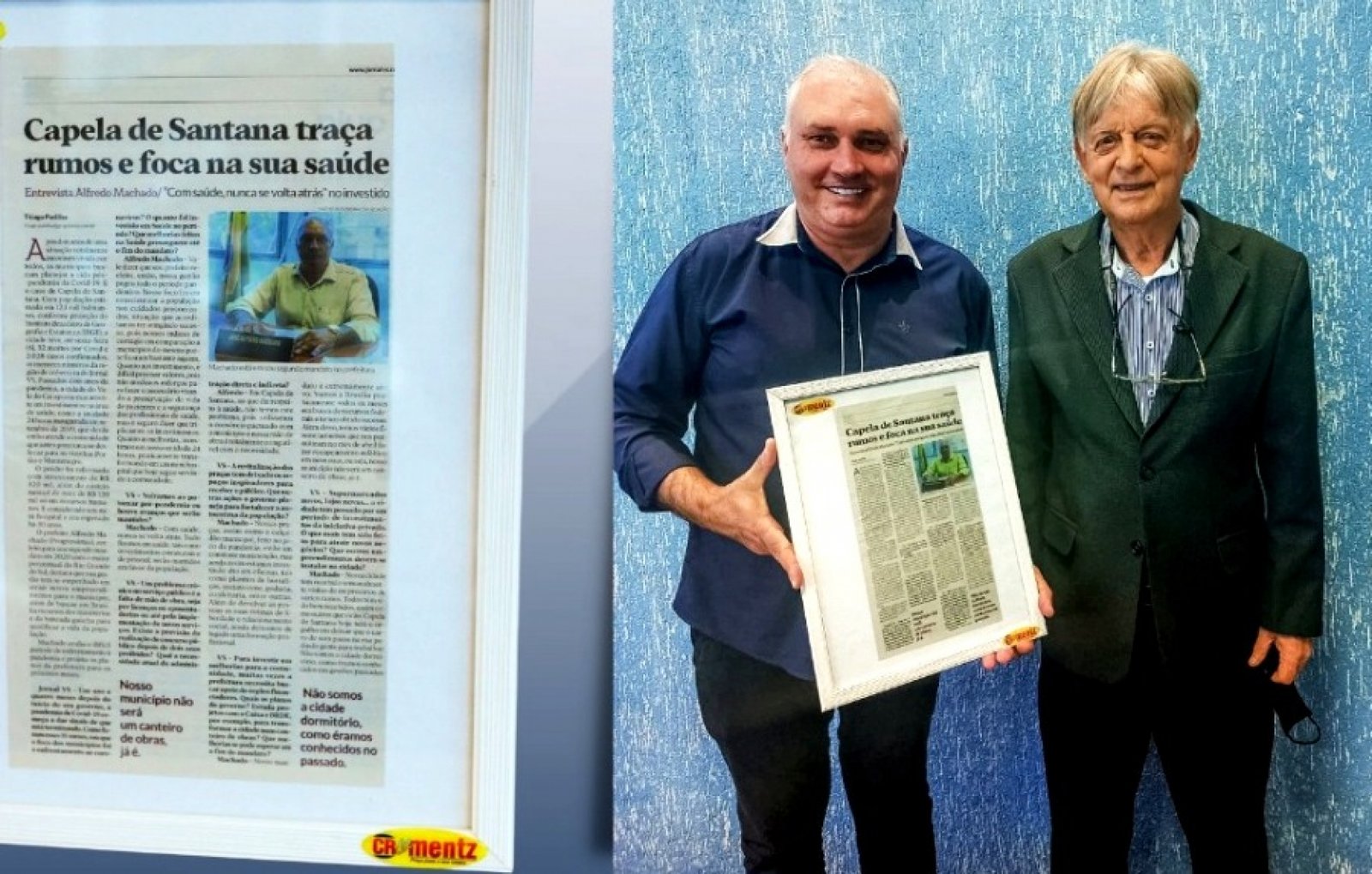 Empresário José Ernesto Mentz homenageou prefeito Alfredo Machado