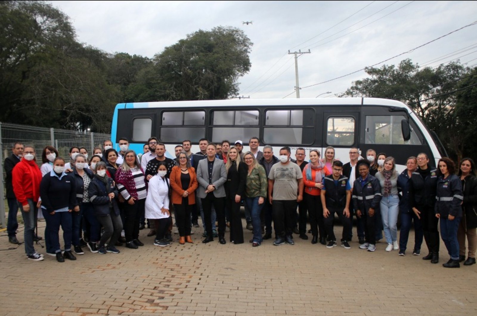 Unidade móvel de saúde em Nova Santa Rita