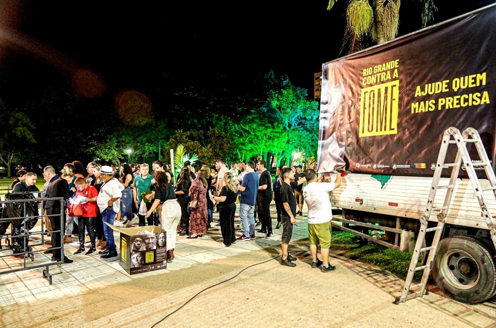 Movimento Rio Grande Contra a Fome arrecada 3 toneladas de alimentos em dois dias