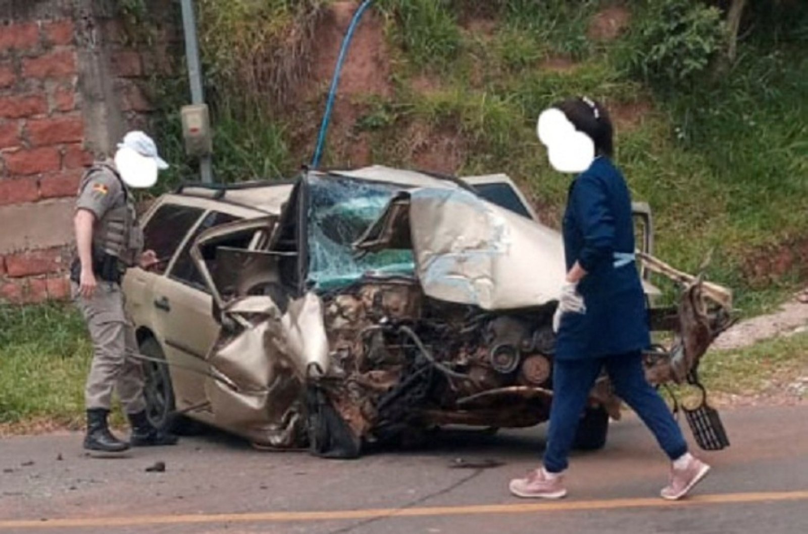 Acidente com morte no centro da Capela de Santana
