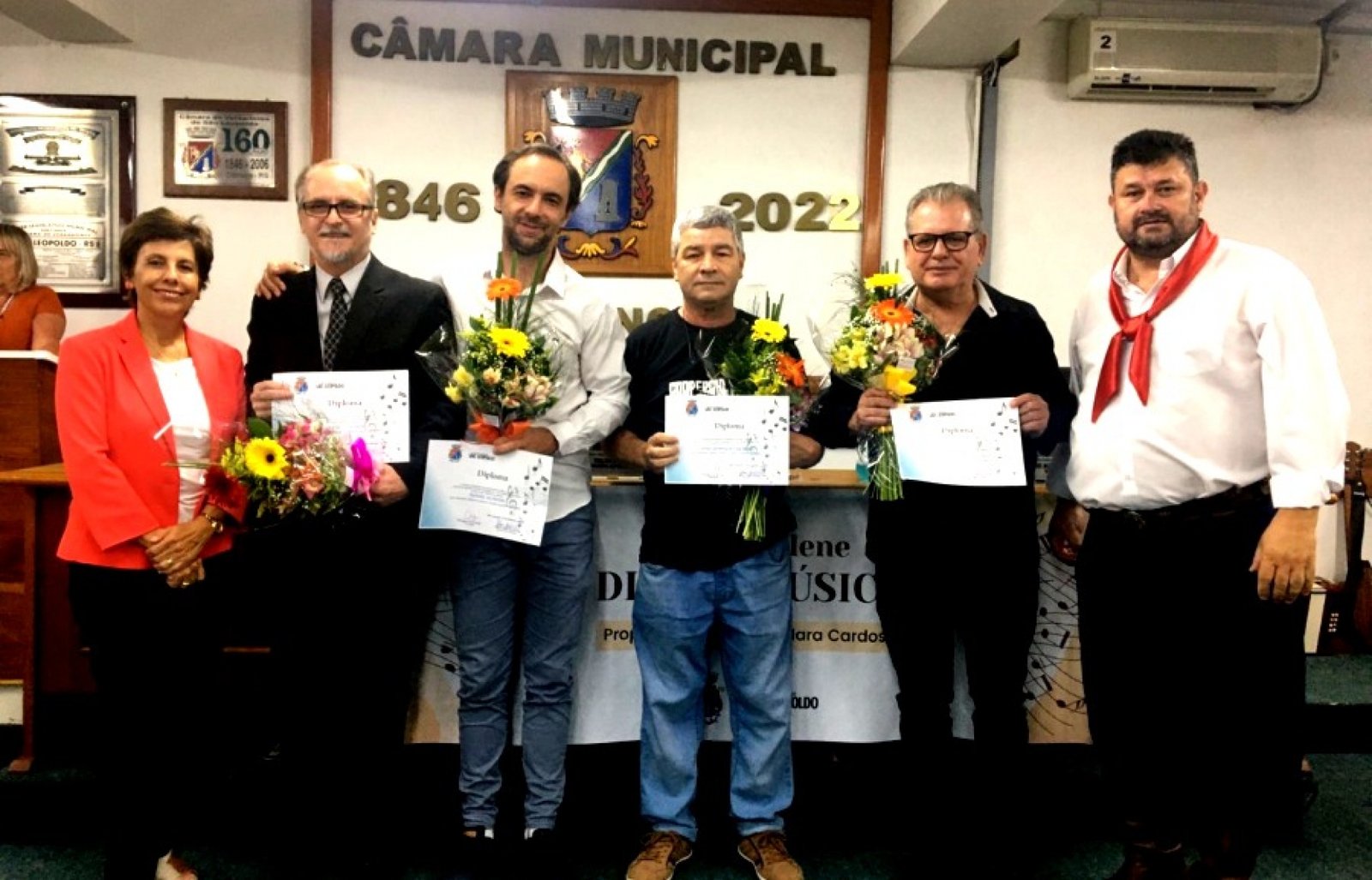 Câmara de São Leopoldo homenageou músicos