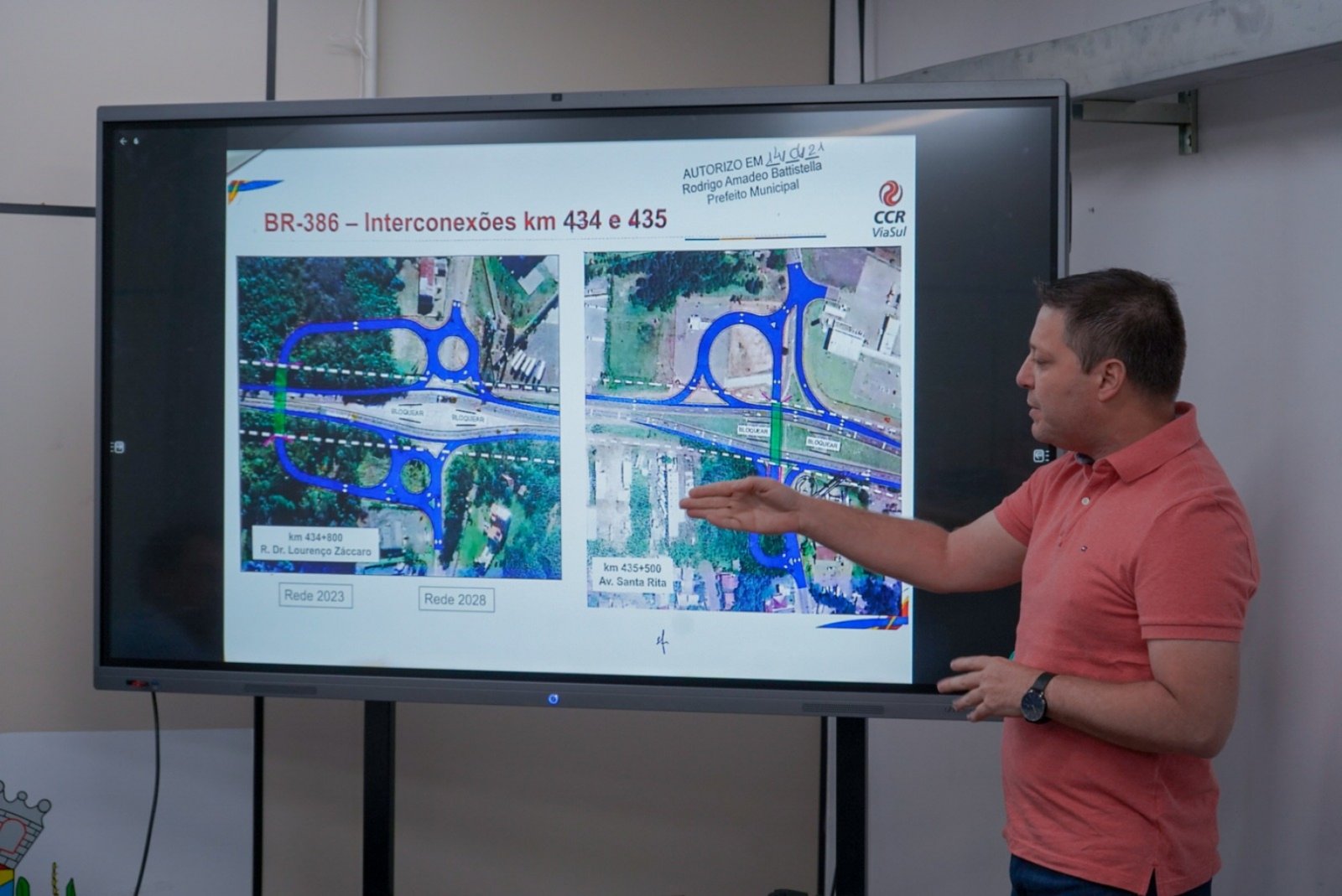 Prefeito Battistella cobra a construção dos viadutos