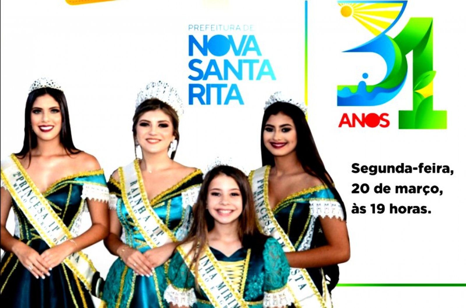 Município está comemorando 31 anos de emancipação