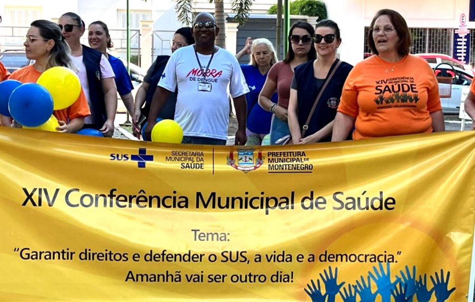 Caminhada divulga a Conferência Municipal da Saúde em Montenegro