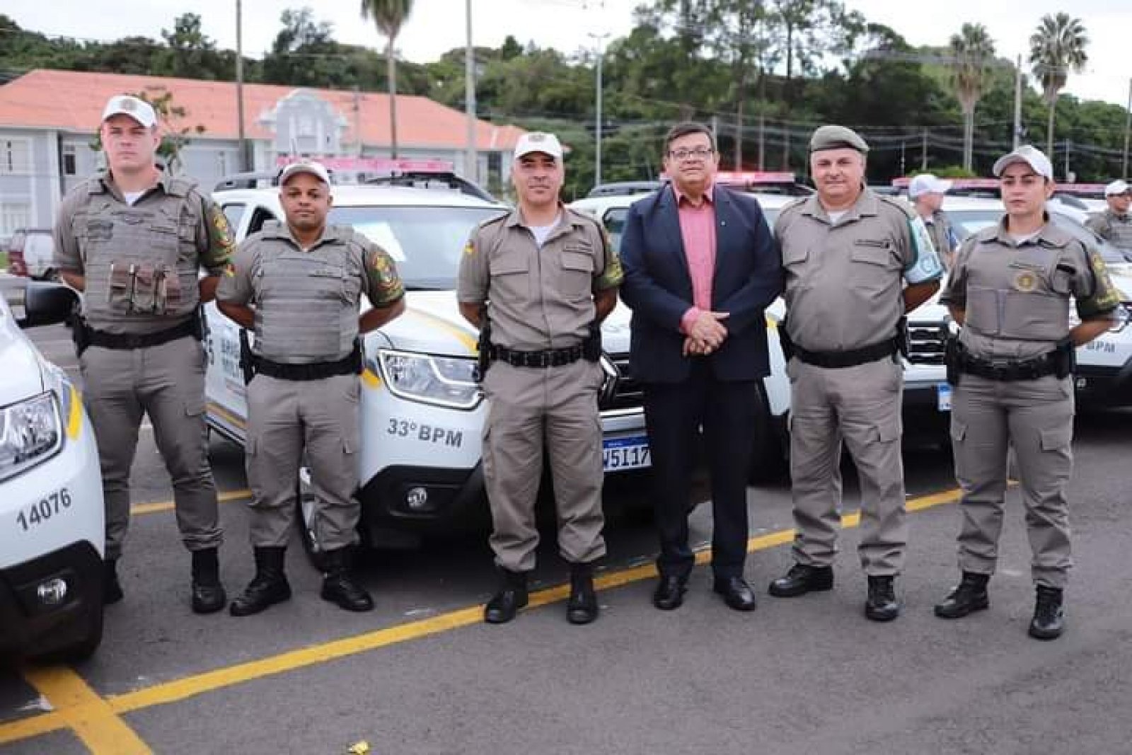 Município recebeu 3 viaturas novas do governo estadual
