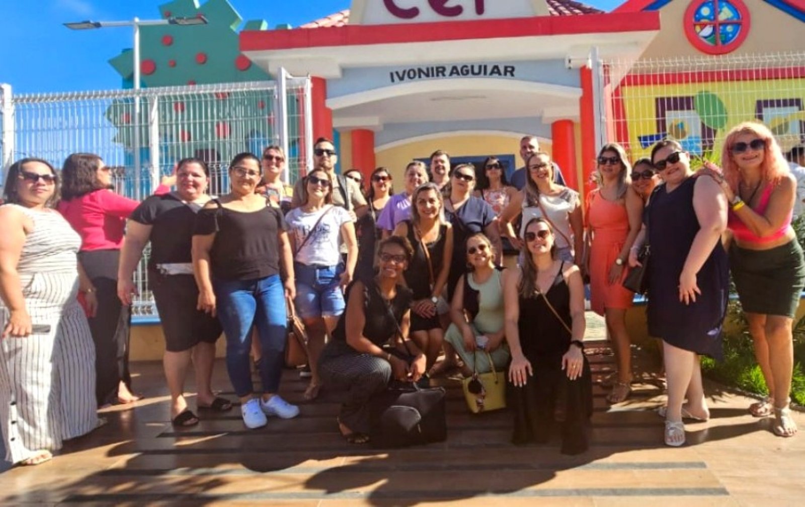 Comitiva de diretores de escolas de Nova Santa Rita visitam o Ceará