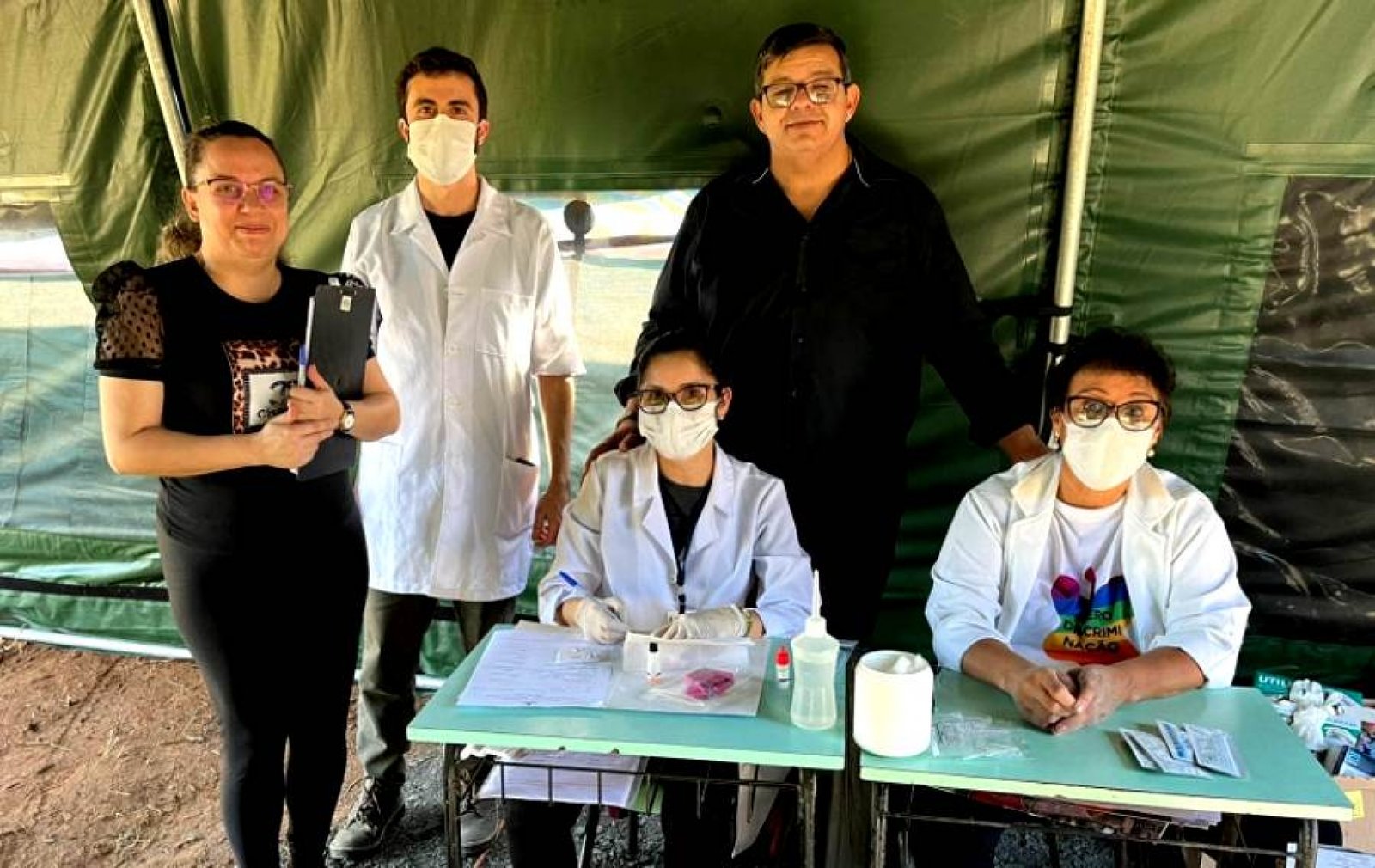 Prefeitura realizou ação solidária na ocupação Horto Florestal