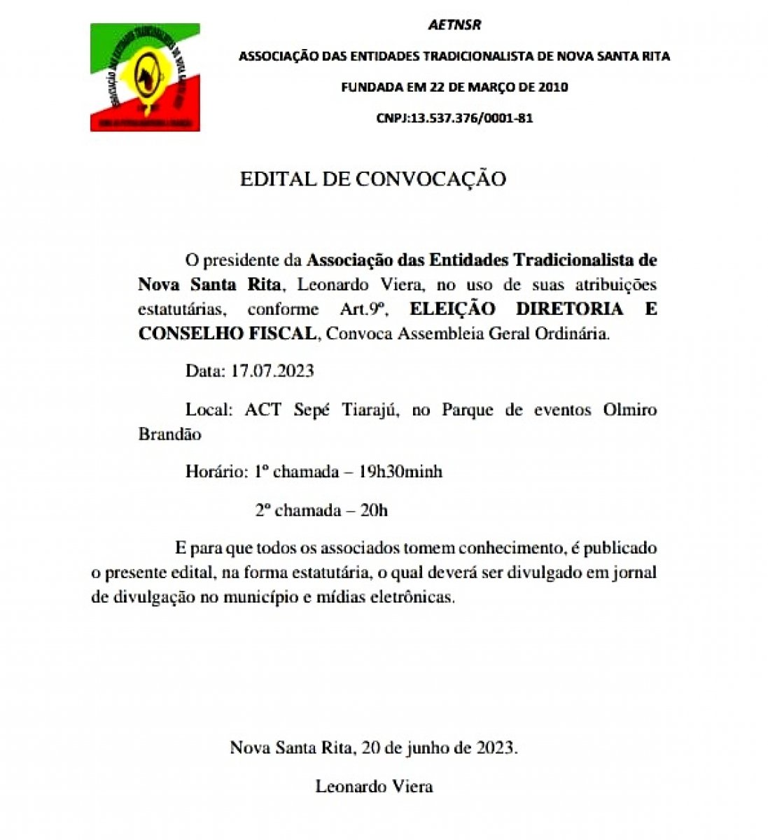 Associação das Entidades Tradicionalistas