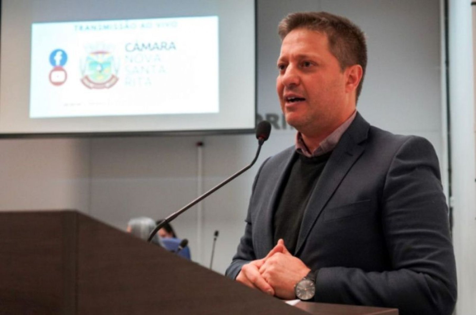 Prefeito Battistella anunciou início do projeto de energia fotovoltaica no município