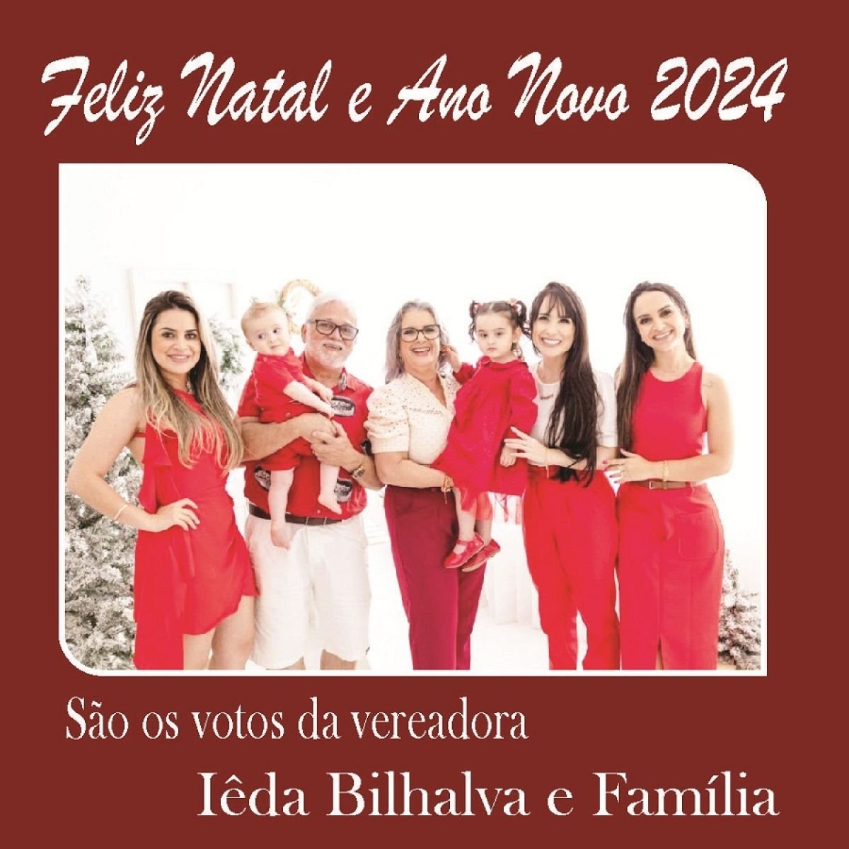 Mensagem de natal da Vereadora Iêda Bilhalva