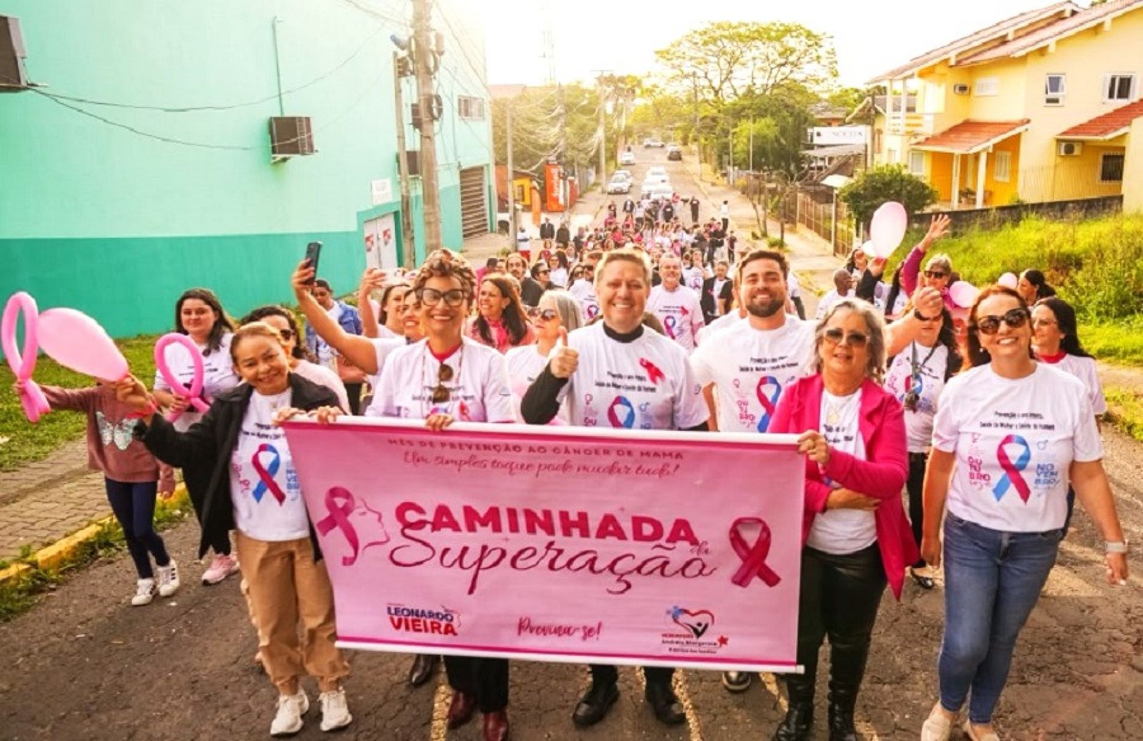 Imagem ilustrativa: Caminhada da Superação reúne comunidade em ação do Outubro Rosa