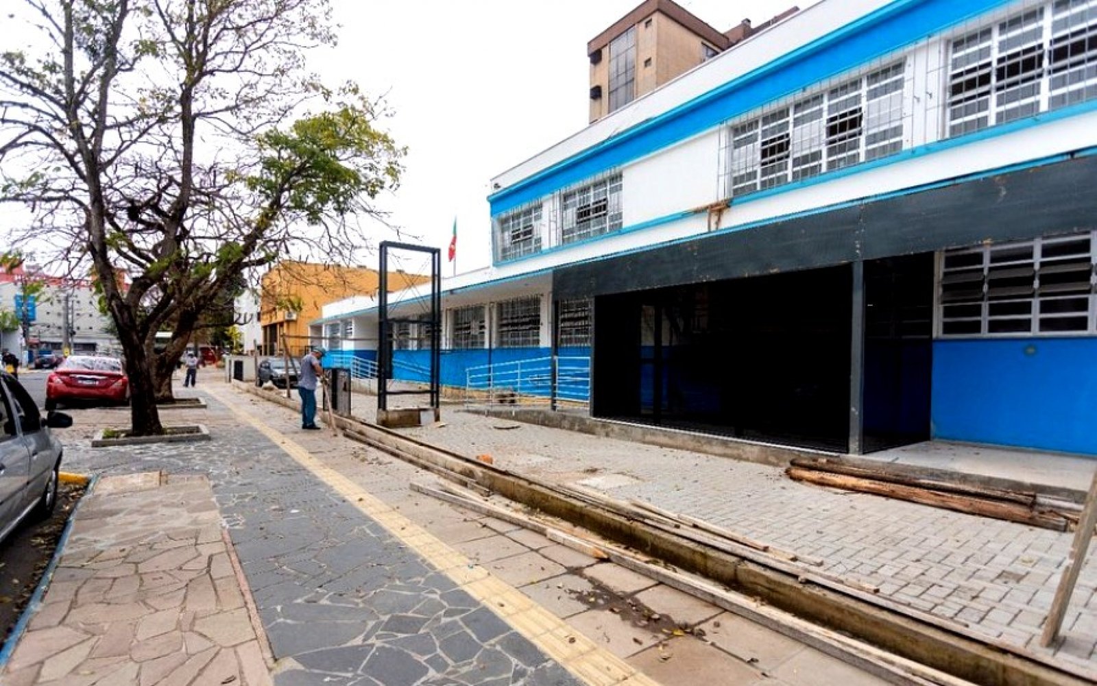 Obras no prédio da UBS Mathias Velho em fase de acabamento