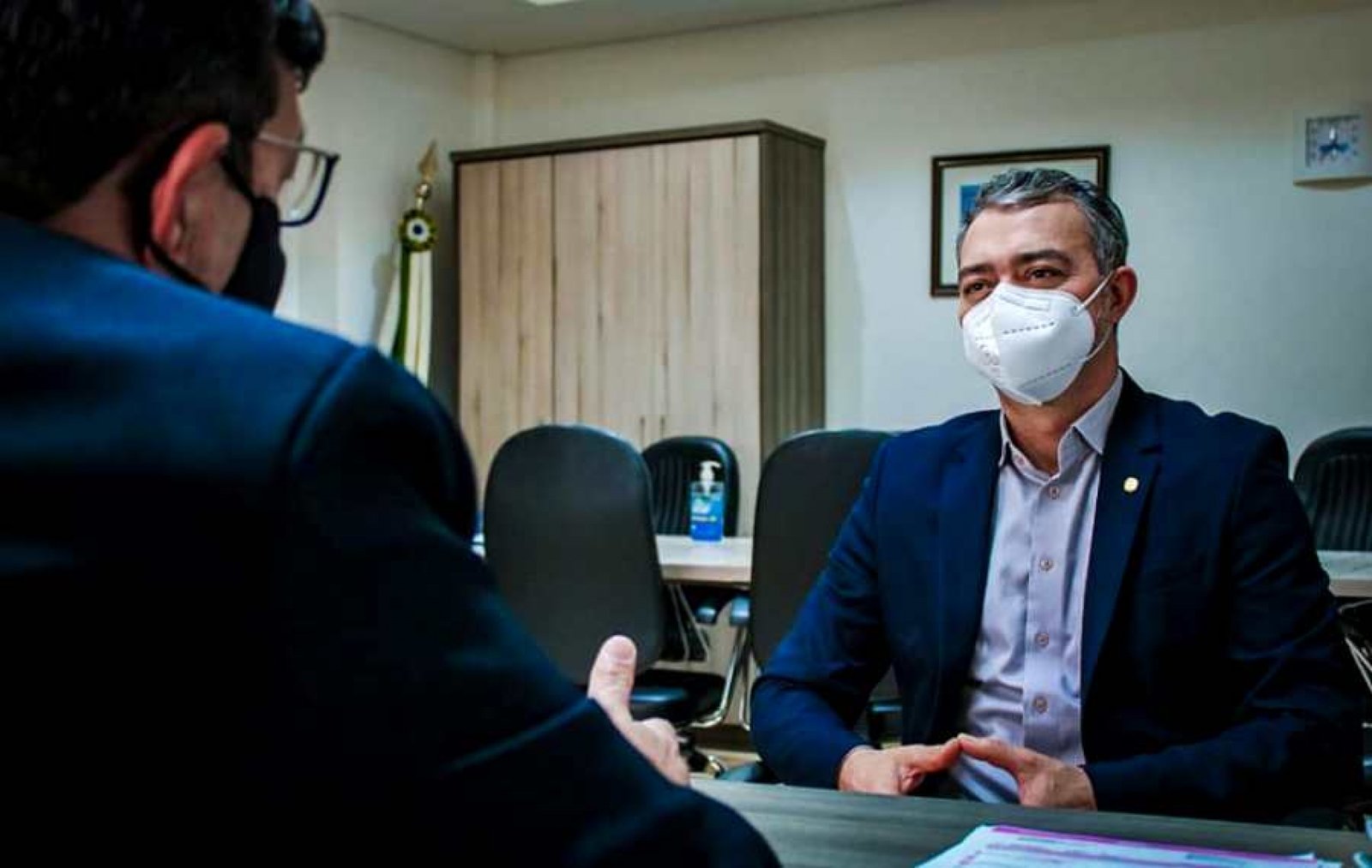 Deputado Edegar Pretto, do PT, se reuniu com prefeito de Sapucaia