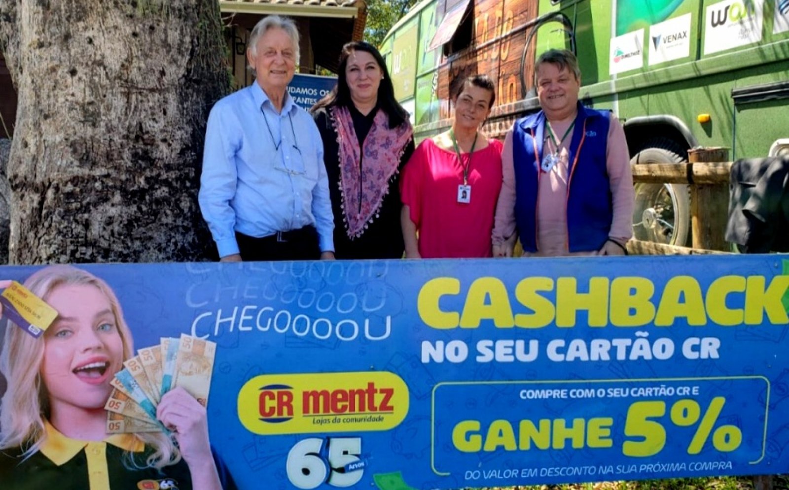 Proprietário da rede de lojas CR Mentz visitou Adjori