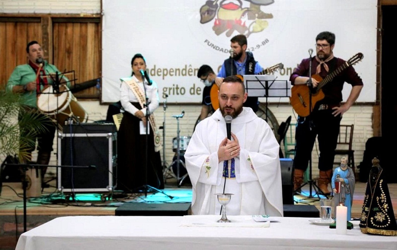 Missa crioula marcou segundo dia da Semana Farroupilha 2021