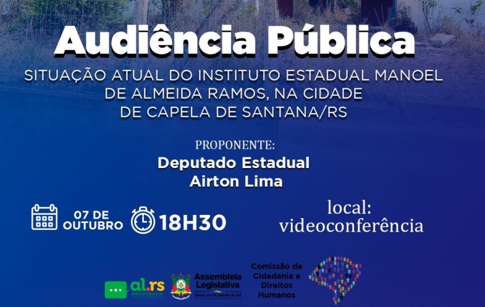 Audiência Pública sobre o Instituto Manoel de Almeida Ramos