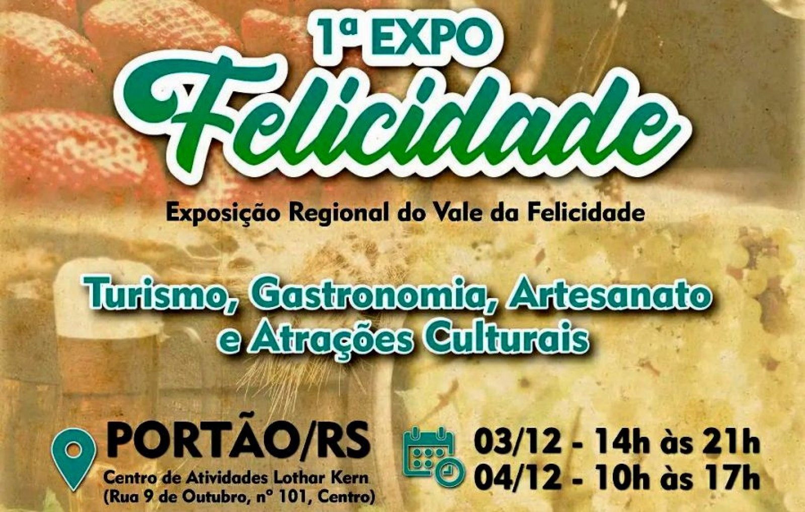 ExpoFelicidade ocorre nesta sexta e sábado em Portão