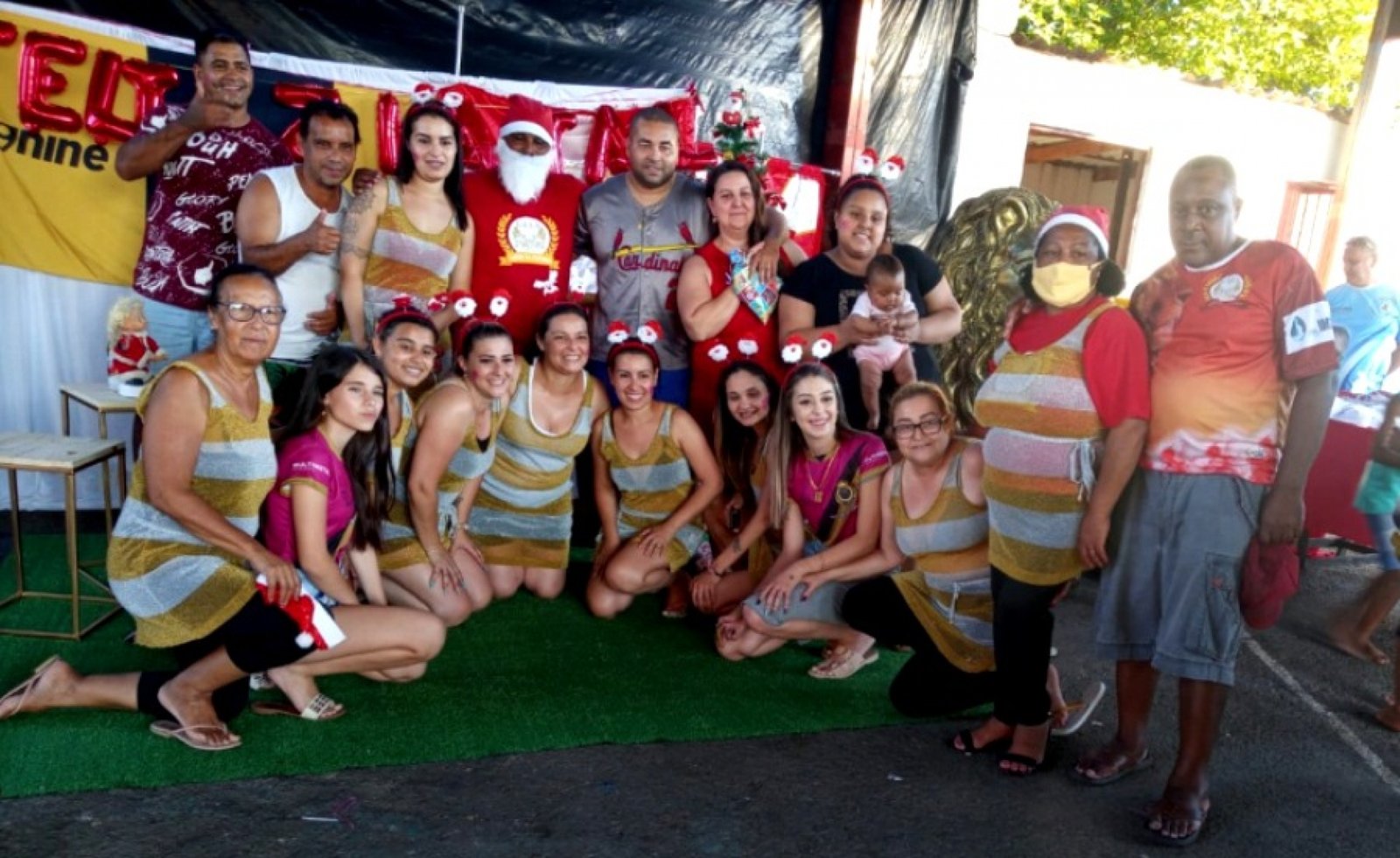 Natal Solidário na quadra da Leões da Feitoria em São Leopoldo