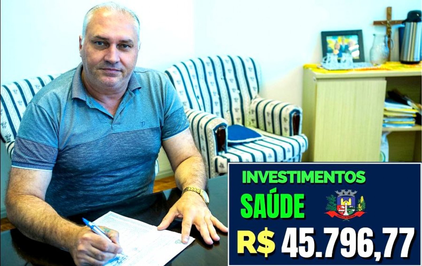 Prefeito autoriza compra no valor de  45.796,77 em insumos de saúde