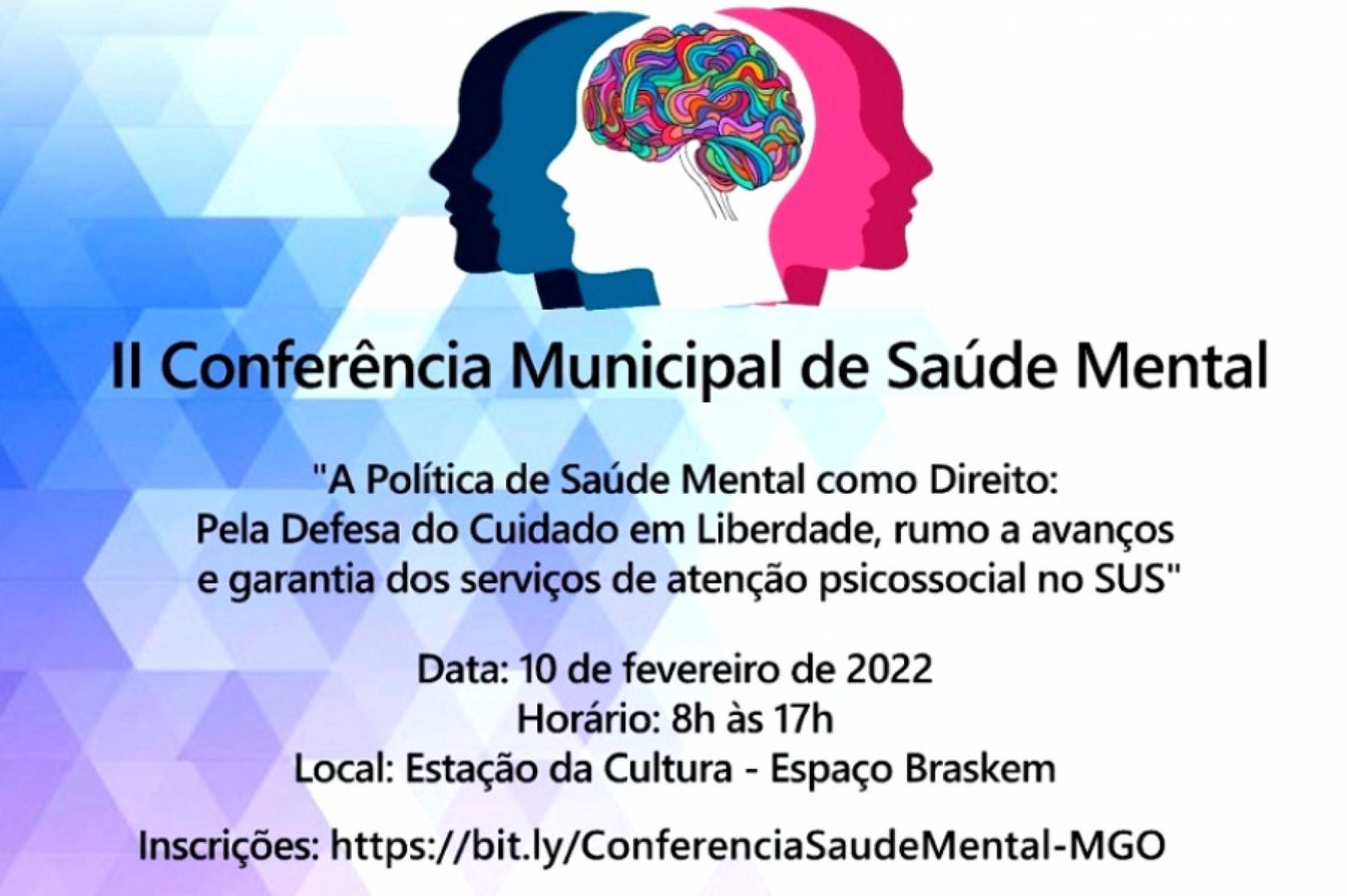 Conferência Municipal de Saúde Mental será em fevereiro